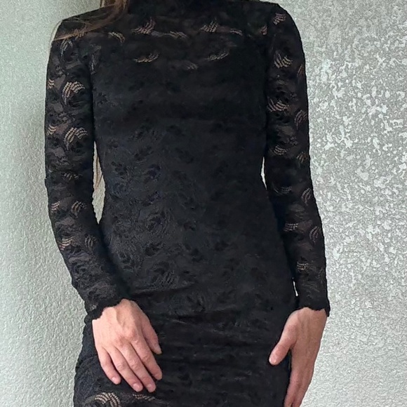 Steven Madden Black Lace Dress - Picture 3 of 5